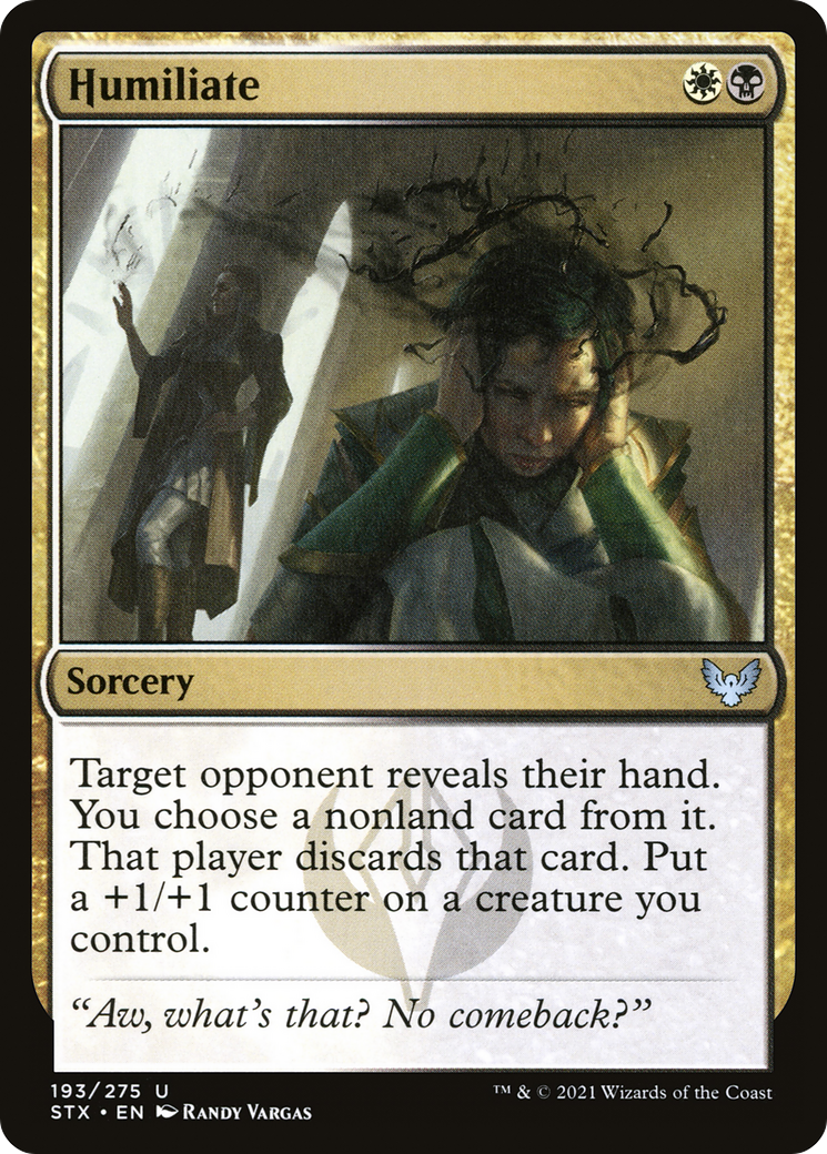 Humiliate (STX-193) - Strixhaven: School of Mages Foil