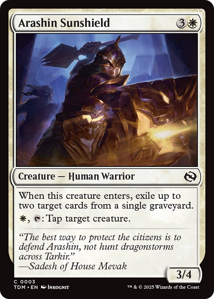Arashin Sunshield (TDM-003) - Tarkir: Dragonstorm