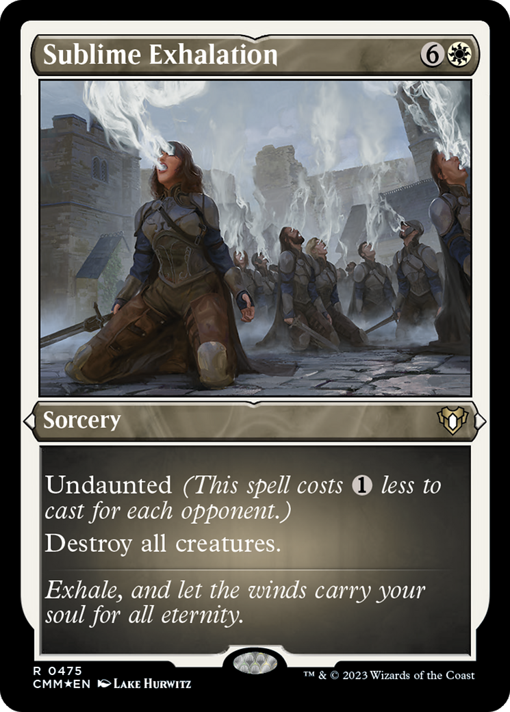 Sublime Exhalation (CMM-475) - Commander Masters Etched Foil