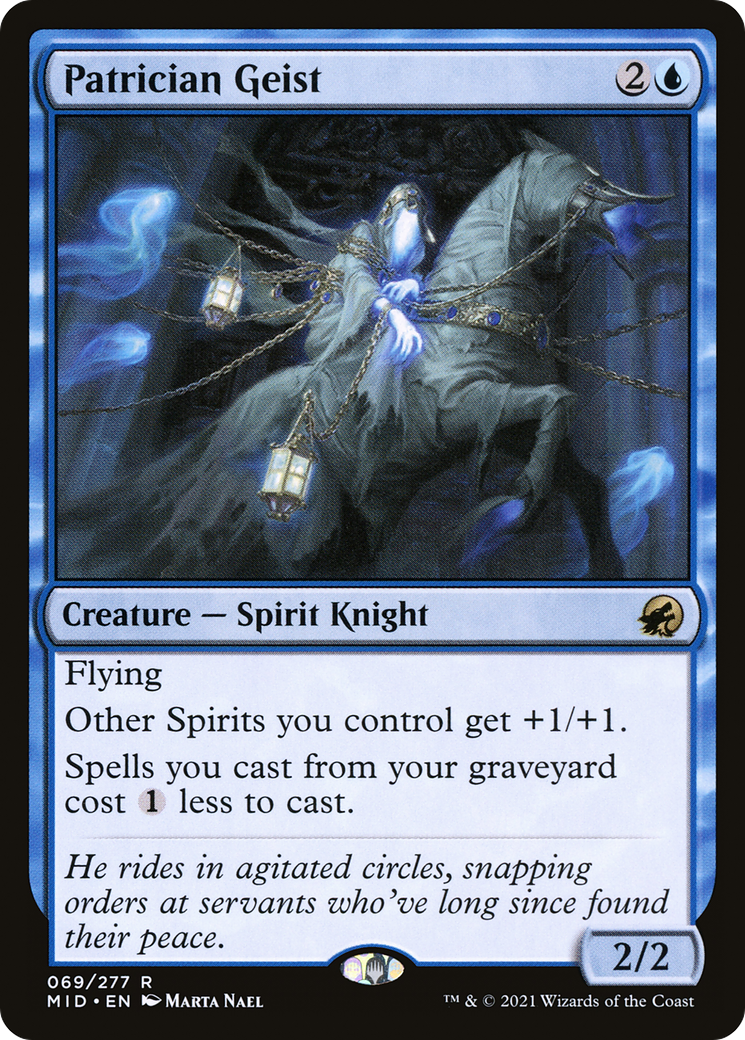 Patrician Geist (MID-069) - Innistrad: Midnight Hunt Foil