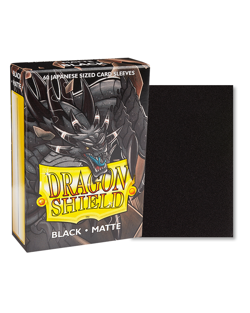 Dragon Shield Sleeves Japanese - Box 60 - Black Matte
