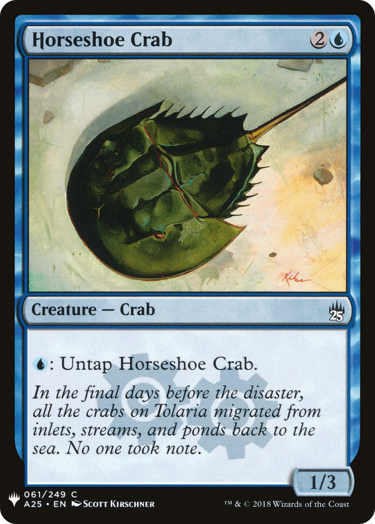 Horseshoe Crab (LIST-A25-61) - The List