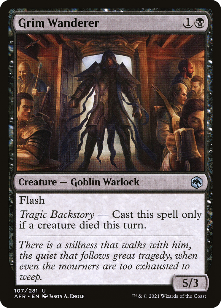 Grim Wanderer (AFR-107) - Adventures in the Forgotten Realms Foil