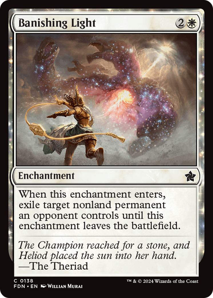 Banishing Light (FDN-138) - Foundations: (enchantment) Foil