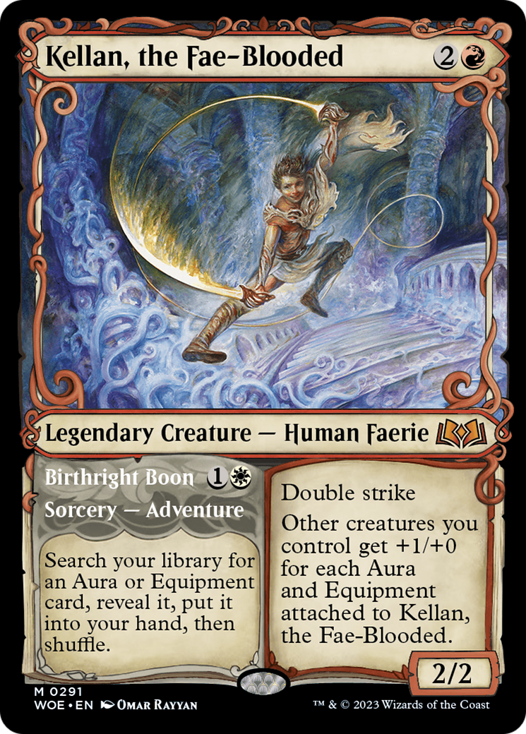 Kellan, the Fae-Blooded // Birthright Boon (WOE-291) - Wilds of Eldraine: (Showcase)