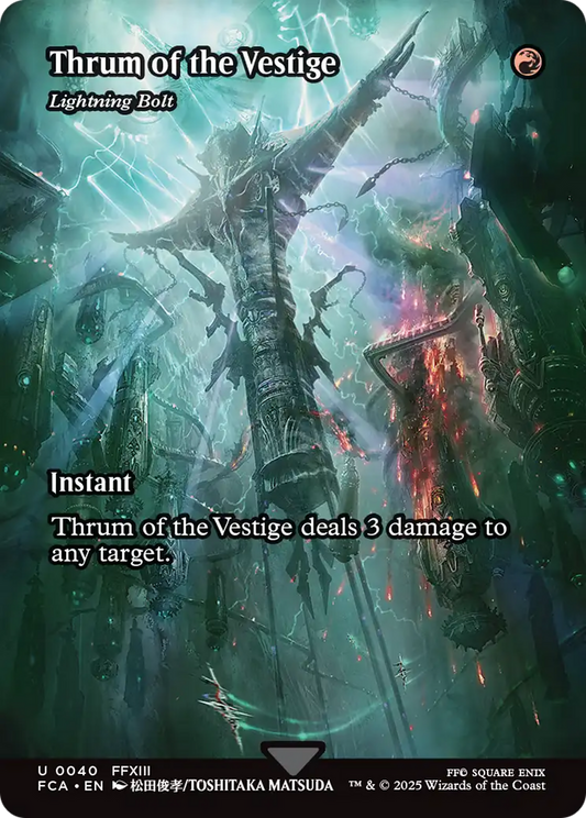 Thrum of the Vestige - Lightning Bolt (Showcase) (FCA-040) - FINAL FANTASY: Through the Ages / Thrum of the Vestige (Borderless)