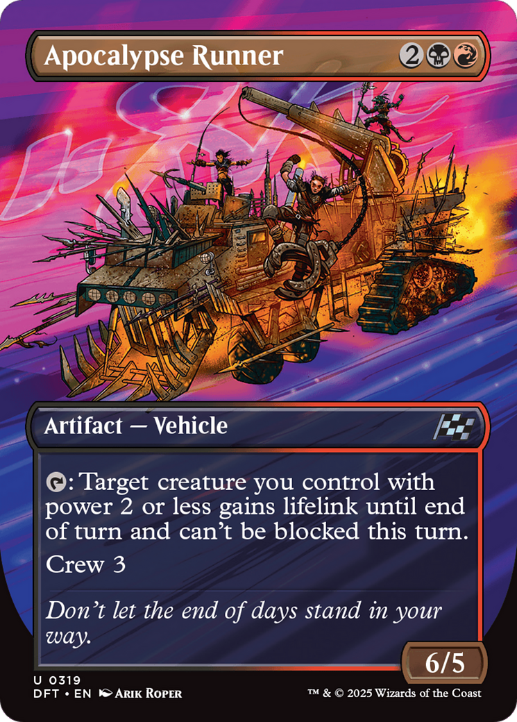 Apocalypse Runner (DFT-319) - Aetherdrift (Borderless)