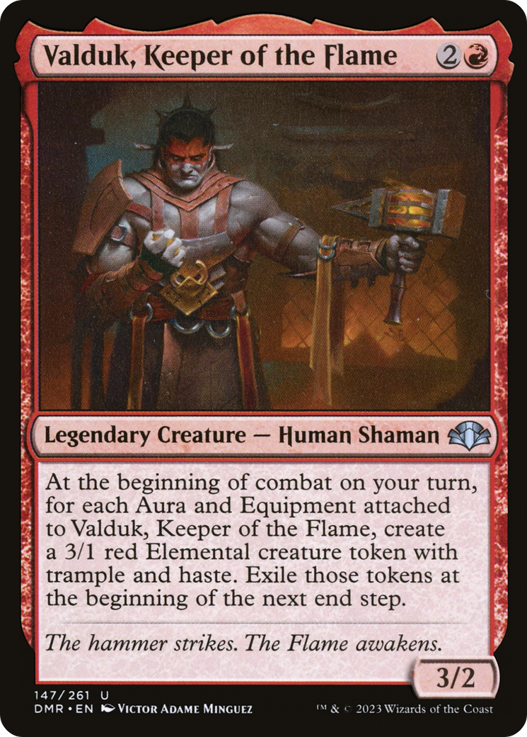 Valduk, Keeper of the Flame (DMR-147) - Dominaria Remastered Foil