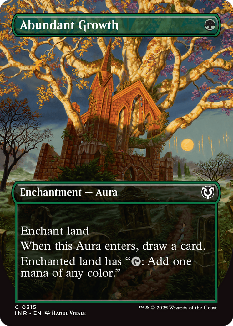 Abundant Growth (INR-315) - Innistrad Remastered: (enchantment) (Borderless)