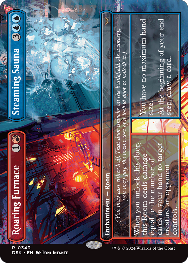 Roaring Furnace // Steaming Sauna (DSK-343) - Duskmourn: House of Horror (Borderless)