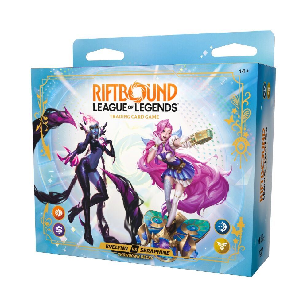 PREORDER! Riftbound: League of Legends TCG – Showdown Deck – Radiance: Evelynn vs Seraphine