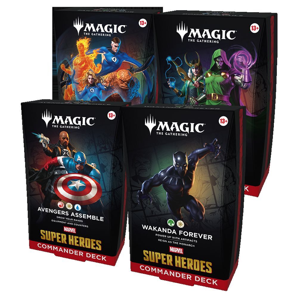 PREORDER! Magic Marvel Super Heroes - Commander Deck Display