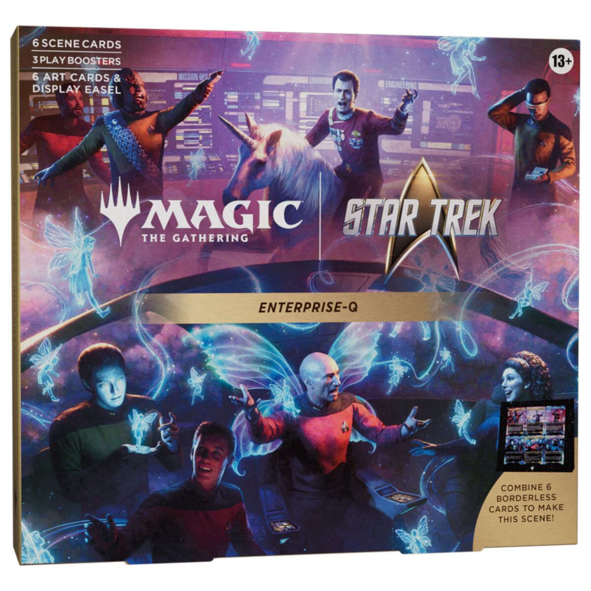 PREORDER Magic Star Trek - Scene Box Display Enterprise-Q