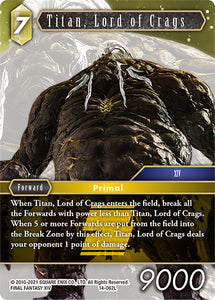 Titan, Lord of Crags / Legend-Earth / Opus XIV