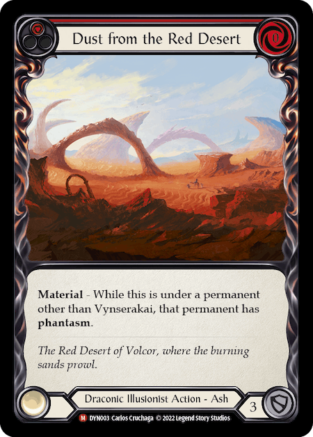 DUST FROM THE RED DESERT (Red) / Majestic / DYN (FOIL)