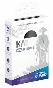 Ultimate Guard Katana Sleeves Japanese - Box 60 - Black MATTE