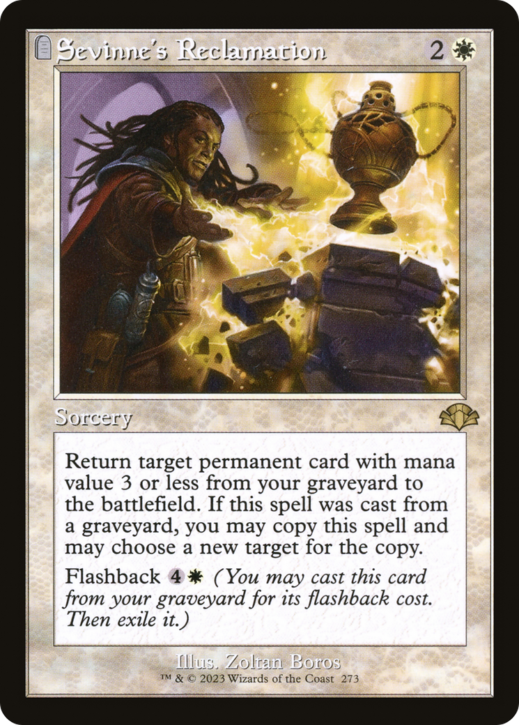 Sevinne's Reclamation (DMR-273) - Dominaria Remastered: (tombstone)