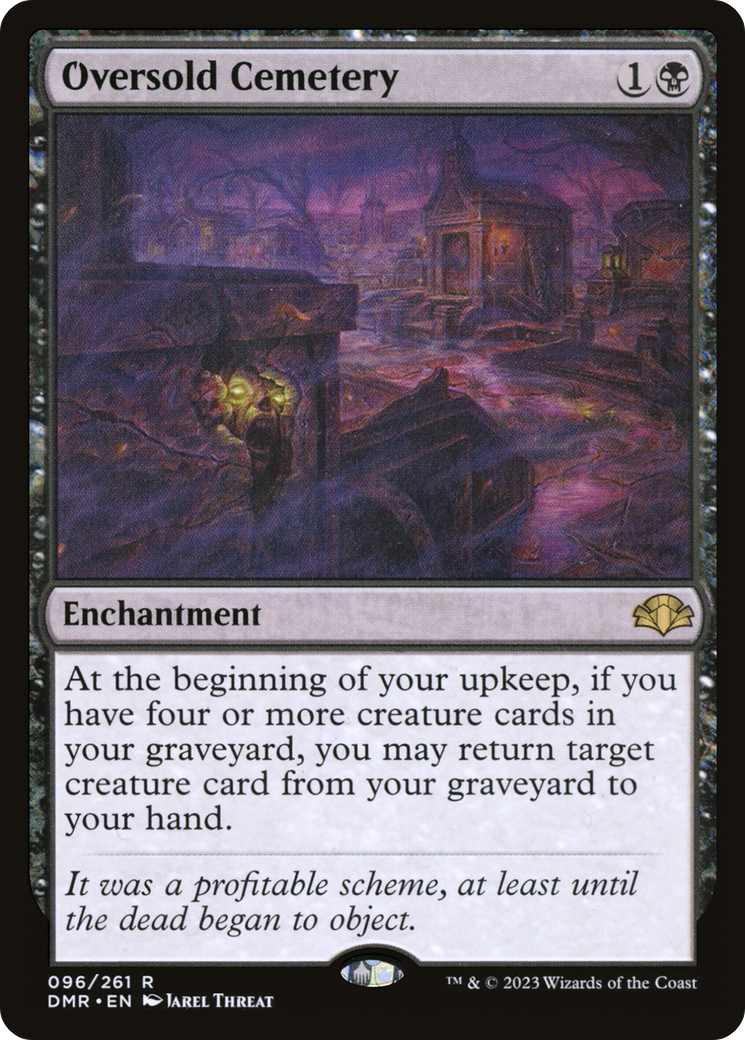 Oversold Cemetery (DMR-096) - Dominaria Remastered Foil