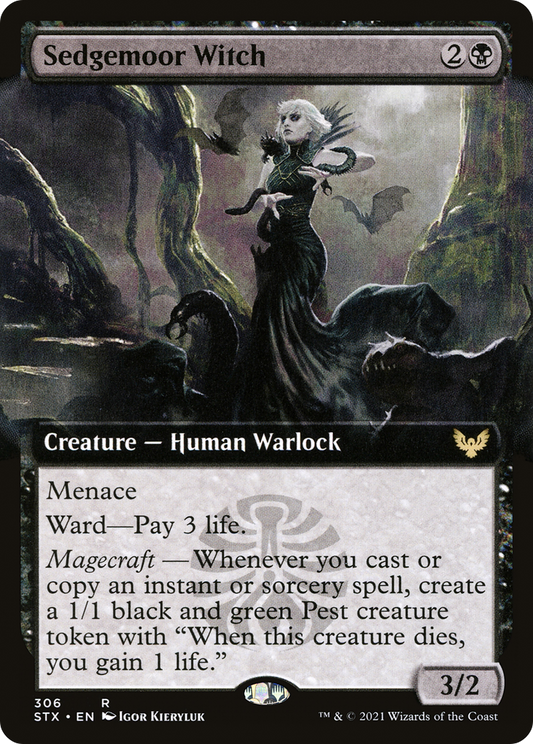 Sedgemoor Witch (STX-306) - Strixhaven: School of Mages: (Extended Art)