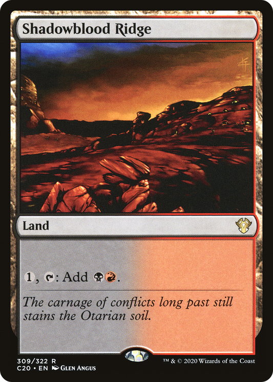 Shadowblood Ridge (C20-309) - Commander 2020