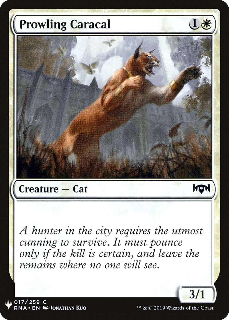 Prowling Caracal (LIST-RNA-17) - The List
