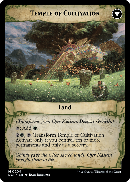 Ojer Kaslem, Deepest Growth // Temple of Cultivation (LCI-204) - The Lost Caverns of Ixalan