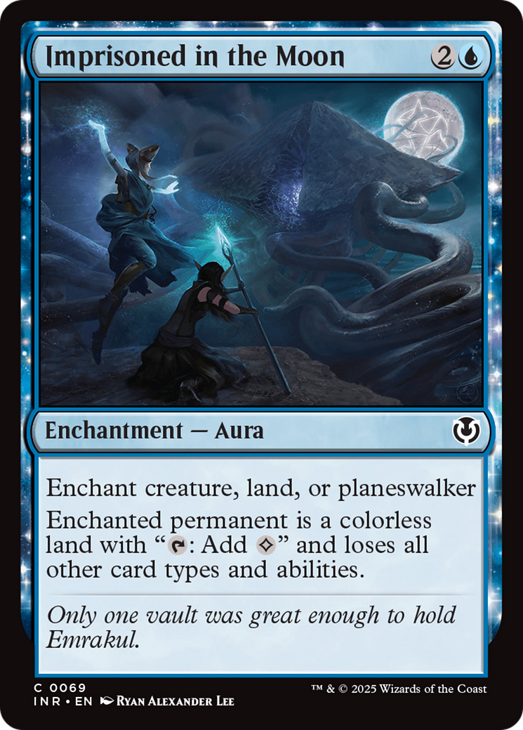 Imprisoned in the Moon (INR-069) - Innistrad Remastered: (enchantment)