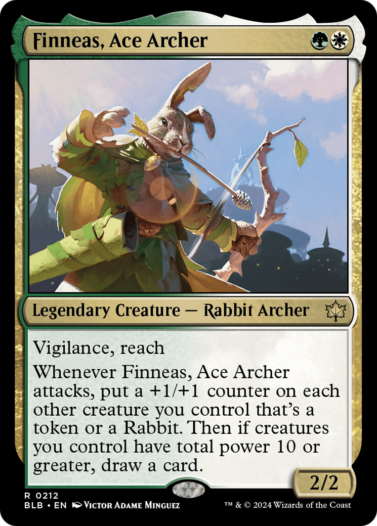 Finneas, Ace Archer (BLB-212) - Bloomburrow Foil