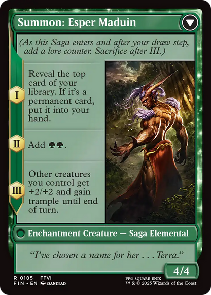 Esper Origins // Summon: Esper Maduin (FIN-185) - FINAL FANTASY: (enchantment)
