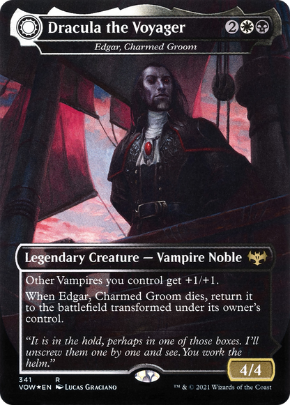 Edgar, Charmed Groom // Edgar Markov's Coffin (VOW-341) - Innistrad: Crimson Vow: (Double Faced Transform) (Borderless)