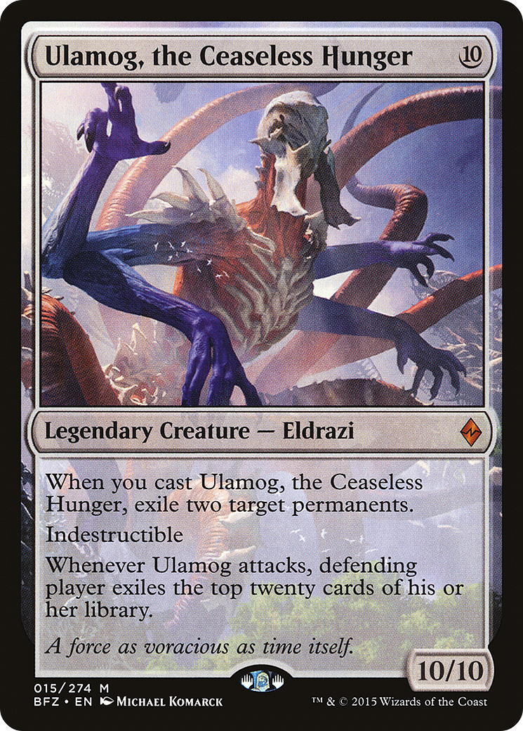 Ulamog, the Ceaseless Hunger (BFZ-015) - Battle for Zendikar