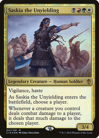 Saskia the Unyielding / M / C16 (FOIL)