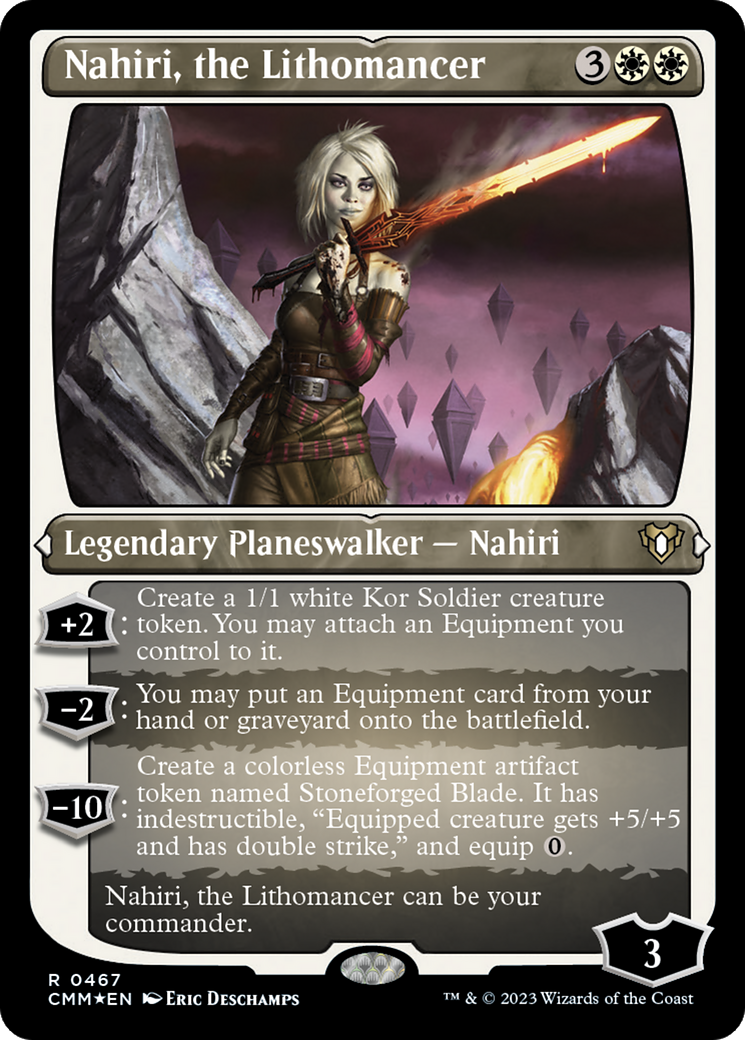 Nahiri, the Lithomancer (CMM-467) - Commander Masters Etched Foil