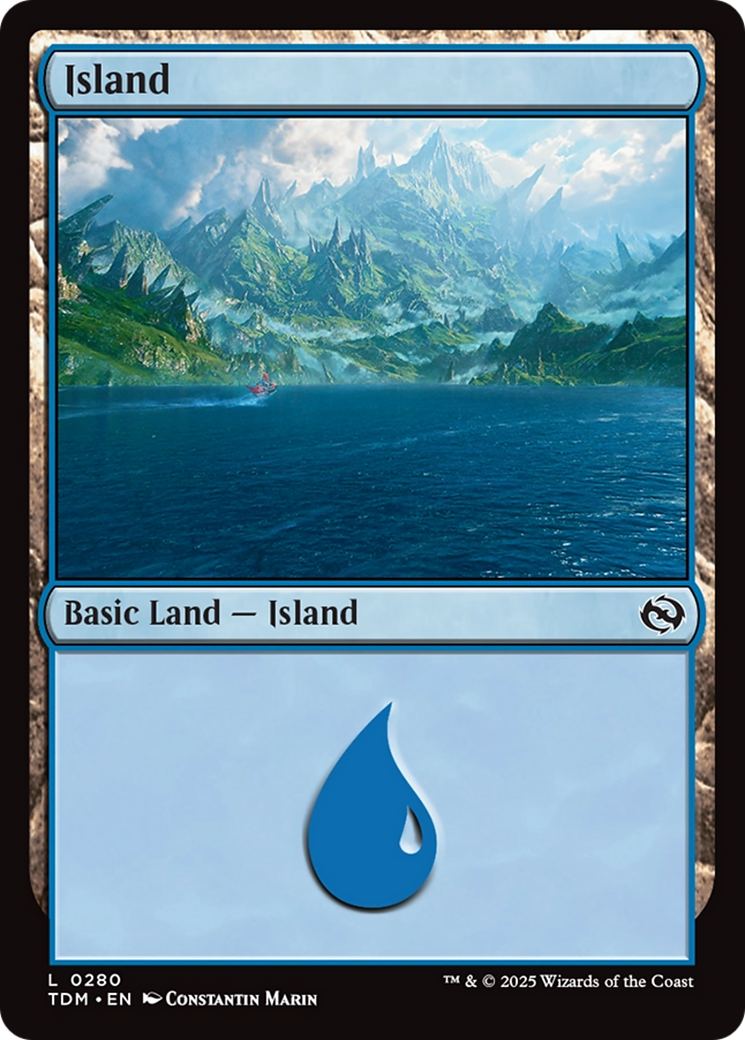 Island (TDM-280) - Tarkir: Dragonstorm