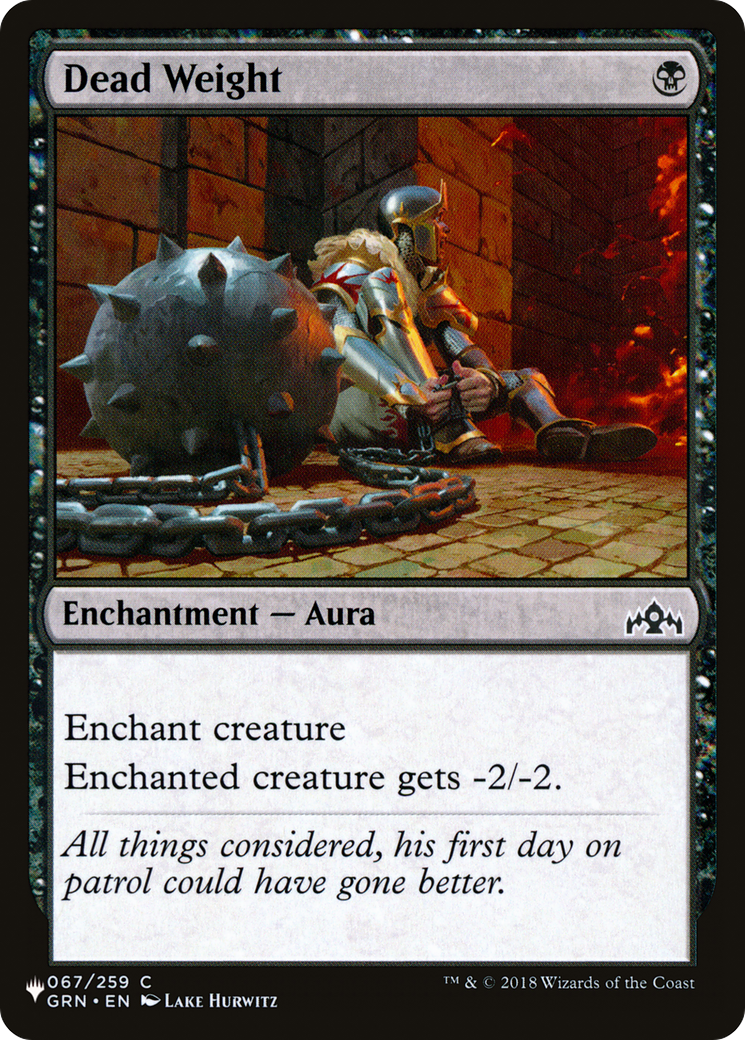 Dead Weight (LIST-GRN-67) - The List