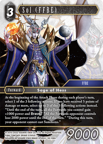 Sol (FFBE) / Hero / Opus XVIII