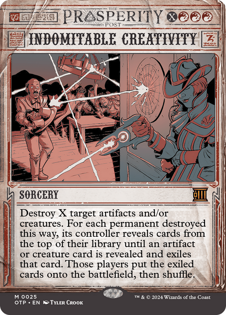 Indomitable Creativity (OTP-025) - Breaking News: (Showcase) (Borderle ...