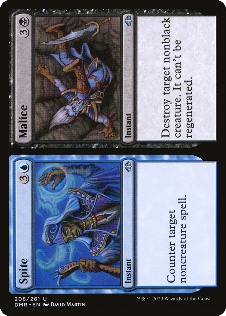 Spite // Malice (DMR-208) - Dominaria Remastered Foil