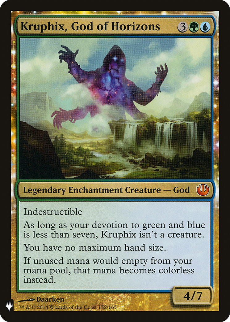 Kruphix, God of Horizons (LIST-JOU-152) - The List: (enchantment)