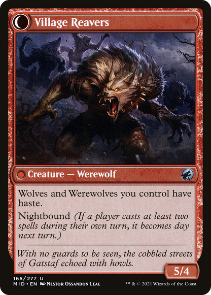 Village Watch // Village Reavers (MID-165) - Innistrad: Midnight Hunt: (Double Faced Transform)