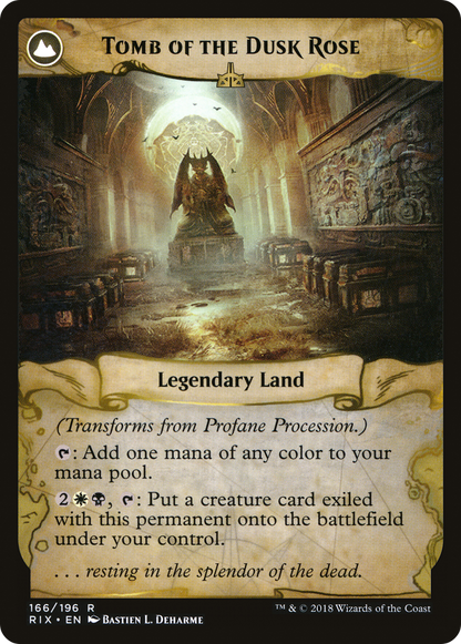 Profane Procession // Tomb of the Dusk Rose (RIX-166) - Rivals of Ixalan: (compasslanddfc)