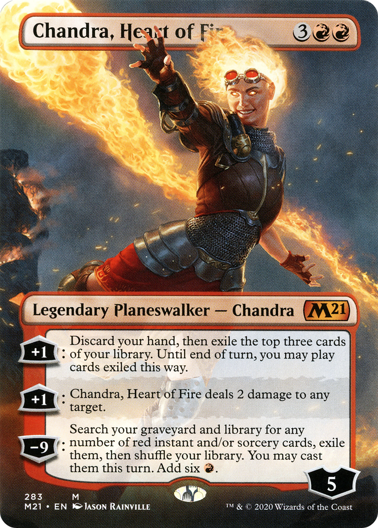 Chandra, Heart of Fire (M21-283) - Core Set 2021 (Borderless)