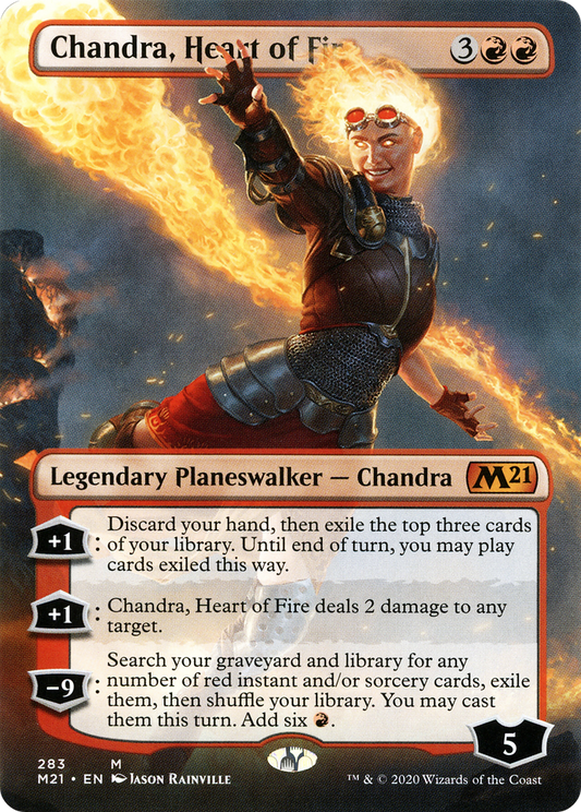 Chandra, Heart of Fire (M21-283) - Core Set 2021 (Borderless)