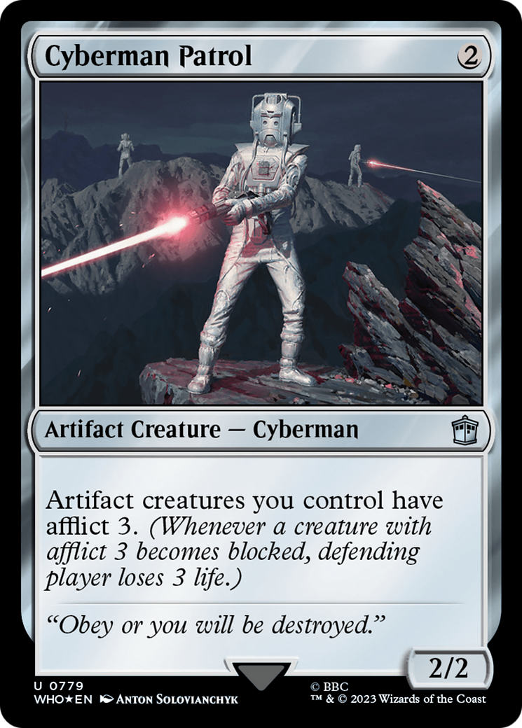 Cyberman Patrol (WHO-779) - Doctor Who Foil
