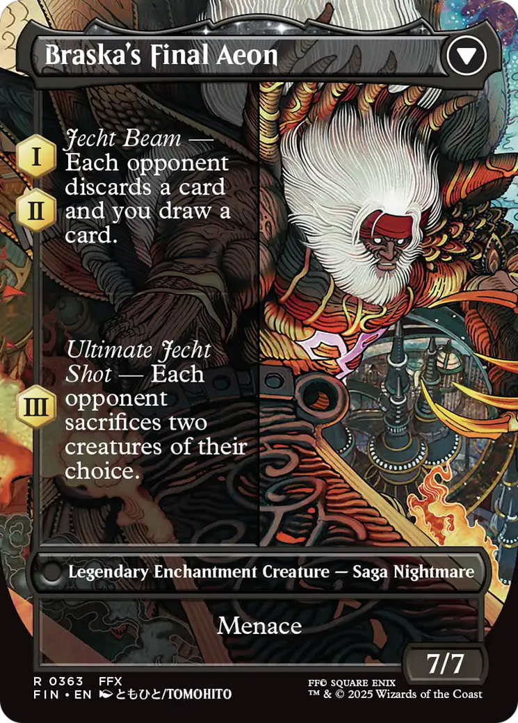 Jecht, Reluctant Guardian // Braska's Final Aeon (FIN-363) - FINAL FANTASY: (enchantment) (Borderless)