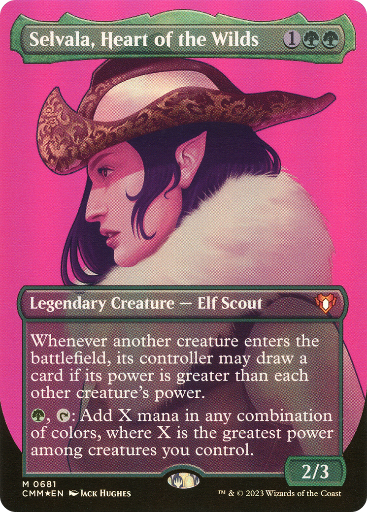 Selvala, Heart of the Wilds (CMM-1064) - Commander Masters (Borderless) Foil