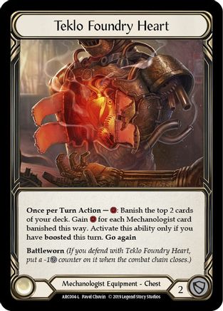 Teklo Foundry Heart (ARC004) - Arcane Rising 1st Edition Cold Foil
