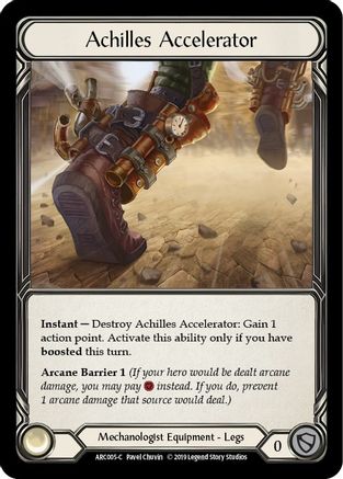 Achilles Accelerator (ARC005) - Arcane Rising Unlimited Edition Rainbow Foil