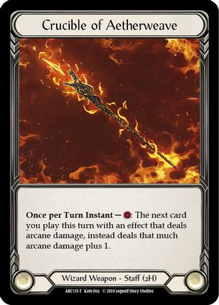 Crucible of Aetherweave // Runechant (ARC115) - Arcane Rising 1st Edition