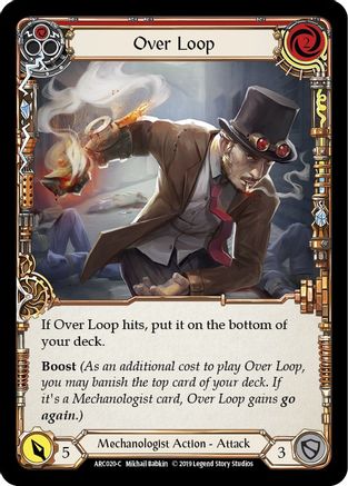 Over Loop (Red) (ARC020) - Arcane Rising 1st Edition Rainbow Foil